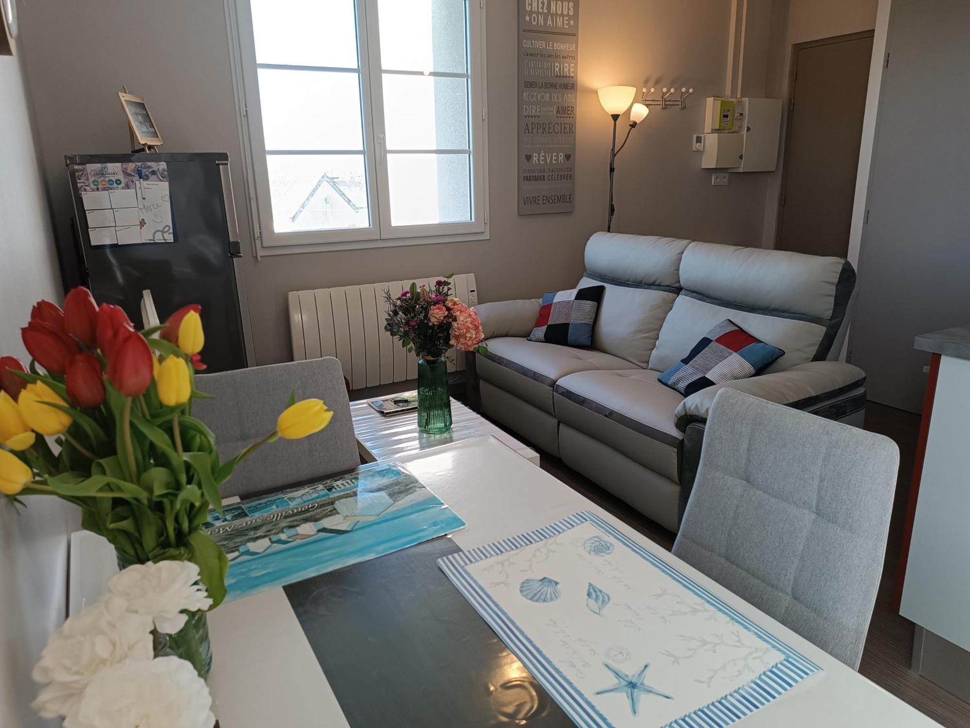 Appartement Cosy Proche Mer Gouville-sur-Mer Esterno foto